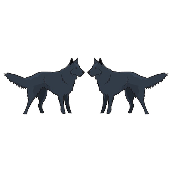 Belgian Sheepdog Dog Decal, Dog Lover Decor Vinyl Sticker